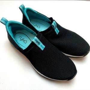 Ryka Trail Shoes Knit Slip-On Black